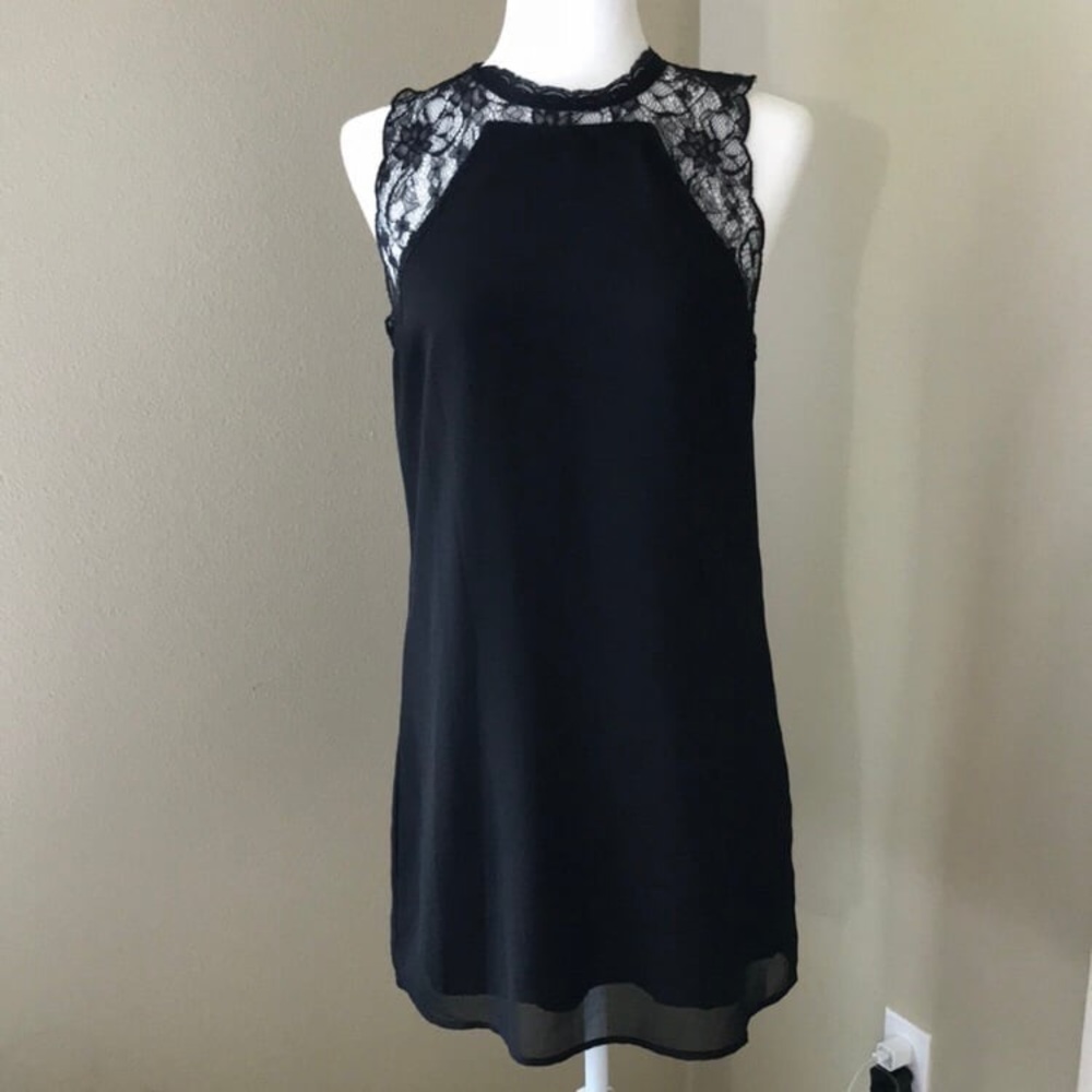 Pins & Needles High Neck Lace Shift Dress